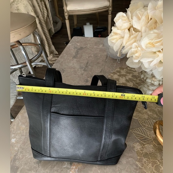 Black leather tote - Picture 5 of 6
